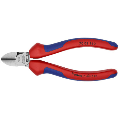 Knipex Diagonal Cutter black atramentized with multi-component grips 140mm 70 02 140