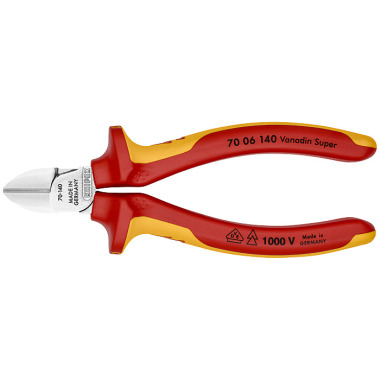 Knipex Diagonal Cutter chrome plated 140mm 70 06 140