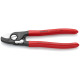 Knipex Cable Shears with opening spring plastic coated 165mm 95 21 165 SB