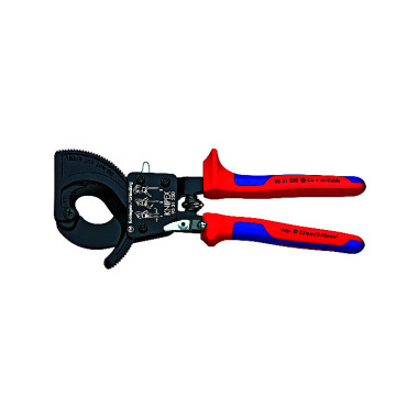 Knipex Cable Cutter (ratchet action) with multi-component grips 250mm 95 31 250