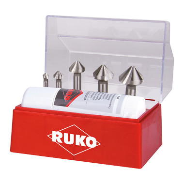 Ruko Assortimenti di svasatori DIN 335 forma C 90° HSS 102142