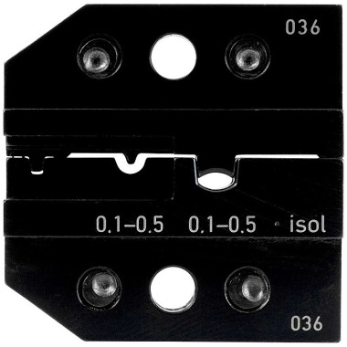 Rennsteig Filiera di crimpaggio per connettori isolati e non isolati 0,1 - 0,5 mm² 624 036 3 0