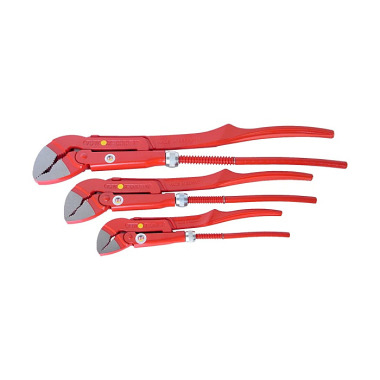 VBW Sets of 45° "X-GRIP" pipe wrenches "Red Edition" 3 sizes, 3-teilig: 1", 1 ½", 2" 991 215