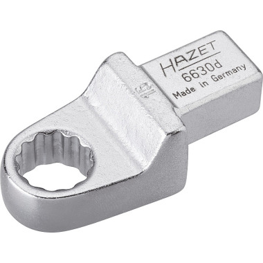 HAZET Chiave ad anello ad inserimento - Quadro ad inserimento 14 x 18 mm - Profilo a trazione doppio esagono esterno - 15 mm 6630D-15