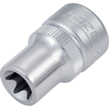 HAZET Inserto per chiave a bussola TORX® - cavo quadrato 10 mm (3/8 pollici) - profilo TORX® esterno - E10 mm 880-E10