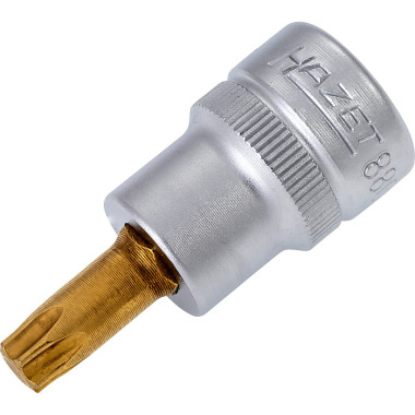 HAZET Inserto per chiave a bussola per cacciavite TORX® - cavo quadrato 10 mm (3/8 pollici) - interno profilo TORX® - T40 mm 8802-T40