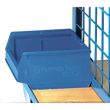 fetra Contenitore portaoggetti aperto 300 x 230 x 150 mm - accessori - blu, per carrello portapezzi 1307