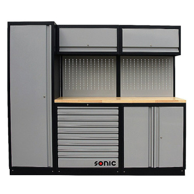 Sonic Armadio a muro MSS 2300mm con banco da lavoro in legno 4730230