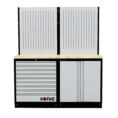 Sonic Armadio a muro MSS 1690mm con banco da lavoro in legno 4731402