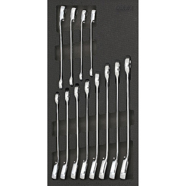 Sonic Set di chiavi a cricchetto 1/3 SFS, poligonale, 12 pezzi 601229