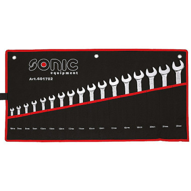 Sonic Set di chiavi combinate, 17 pezzi, in custodia 601702