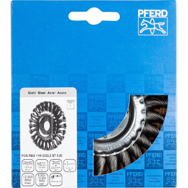 PFERD Pennello tondo annodato POS RBG 11512/22,2 ST 0,50 43312001