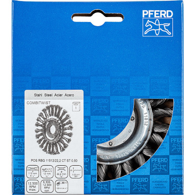 PFERD Pennello tondo nodato POS RBG 11512/22.2 CT ST 0.50 43312011