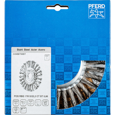 PFERD Pennello tondo nodato POS RBG 17813/22.2 CT ST 0.80 43304017