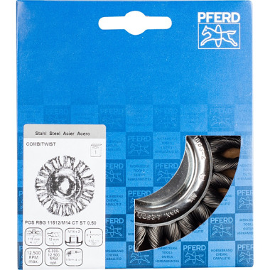 PFERD Pennello tondo nodato POS RBG 11512/M14 CT ST 0,50 43302131