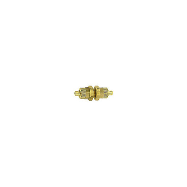 Riegler Collegamento a vite passaparete, M12x1,0, per tubo flessibile 8/6 mm, SW 17, ottone 110464