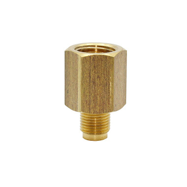 Riegler Nipplo attacco manometro, ottone, presa G 1/4, raccordo G 1/8 101249