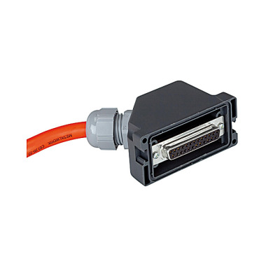 Riegler Connessione elettrica multipolare a 25 poli, IP 65, presa IP 67, cavo da 5 m 106702