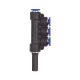 Riegler T-multiverso. 3 volte, nipplo a innesto 8 mm »Blue Series« serratura Ø 3x4 109909