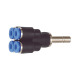 Riegler T-multivert. 4 volte, nipplo a innesto 8 mm »Blue Series« serratura Ø 4x6 109913