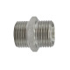 Riegler Nipplo filettato doppio, G 3/8 a., G 1/2 a., SW 24, acciaio inossidabile 1.4571 111683