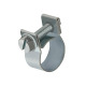 Riegler Morsetto a ganascia, acciaio zincato lucido (W1), diametro nominale 10 mm, 9 mm 114186