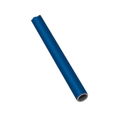 Riegler Tubo in alluminio, blu, tubo ø 54x50, poliuretano 5 pezzi, lunghezza 3 m 117012