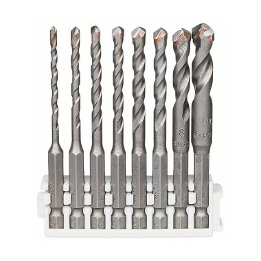 Bosch Fliesenbohrer-Set Hex-9 Ceramic, 8-teilig, 3 - 10 mm 2608577142