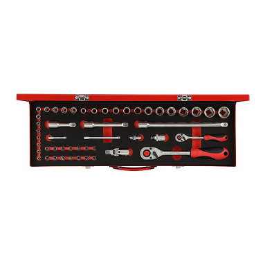 GEDORE rosso Set di chiavi a bussola 1/4+1/2 49pz R46004049