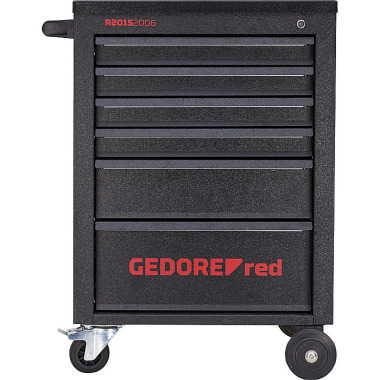 GEDORE rosso Carrello portautensili MECHANIC nero 6 cassetti 910x628x418 R20152006