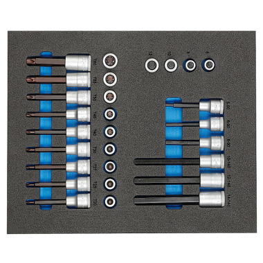 GEDORE Assortimento di punte per cacciavite da 1/2” in modulo 2/4 CT TS CT2-ITX19