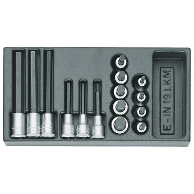 GEDORE Set di bussole per cacciavite 1/2 in 1/3 modulo ES 1402234 (T-92683)