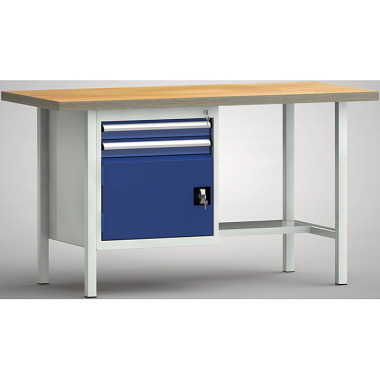 KLW Banco da lavoro standard - 1500 x 700 x 840 mm L x P x H WS118N-1500M40-E1691