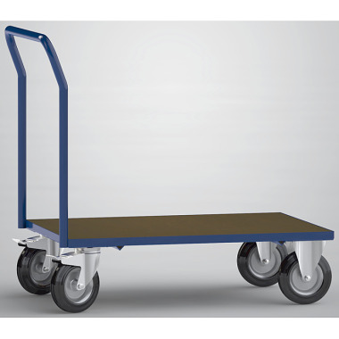 KLW Carrello a pianale con 1 ripiano in compensato modificato con resina fenolica 8601-6002L-1C12