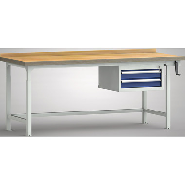 KLW Banco da lavoro professionale idraulico - 2000 x 800 x 750 - 950 mm L x P x H WPHL05-20M45-E2D01