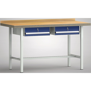 KLW Banco da lavoro standard - 1500 x 700 x 900 mm L x P x H, (versione ERGO) WS001E-1500M40-E7004