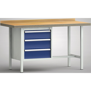 KLW Banco da lavoro standard - 1500 x 700 x 840 mm L x P x H WS116N-1500M40-E1632