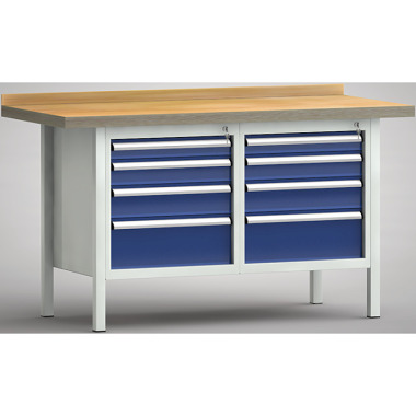 KLW Banco da lavoro standard - 1500 x 700 x 900 mm L x P x H, (versione ERGO) WS177E-1500M40-E7031