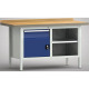 KLW Banco da lavoro professionale - 1500 x 700 x 905 mm L x P x H, (versione ERGO) WP177E-1500M45-E7051