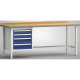 KLW Banco da lavoro standard - 2000 x 700 x 900 mm L x P x H (versione ERGO) WS118E-2000M40-E7025