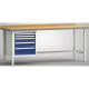 KLW Banco da lavoro standard - 2000 x 700 x 900 mm L x P x A, (versione ERGO) WS118E-2000M40-E7028