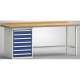 KLW Banco da lavoro standard - 2000 x 700 x 900 mm L x P x A, (versione ERGO) WS184E-2000M40-E7028