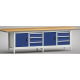 KLW Banco da lavoro standard - 3000 x 700 x 900 mm L x P x H (versione ERGO) WS427E-3000M40-E1660