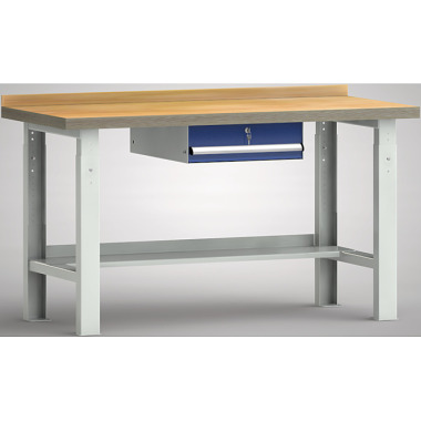 KLW Banco da lavoro standard - 1500 x 700 mm L x P, regolazione in altezza: 740 - 1040 mm WS513V-1500M40-E7001