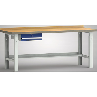 KLW Banco da lavoro standard - 2000 x 700 mm L x P, regolazione in altezza: 740 - 1040 mm WS513V-2000M40-E7001