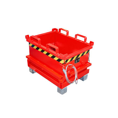 BAUER Mini container con fondo incernierato MSB 150, verniciato, rosso fuoco 4417-10-0000-2