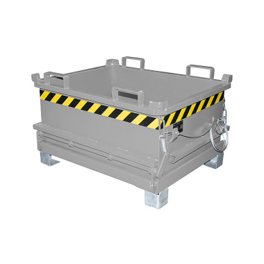 BAUER Container mini a pavimento incernierato MSB 250, verniciato, grigio topo 4417-11-0000-5