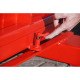 BAUER Contenitore per trucioli S3S 300, verniciato, RAL 3000 rosso fuoco 4498-72-0000-2