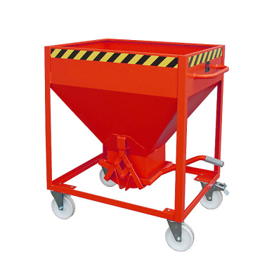 BAUER Contenitore per silo SR 375, verniciato, RAL 3000 rosso fuoco 4437-05-0000-2