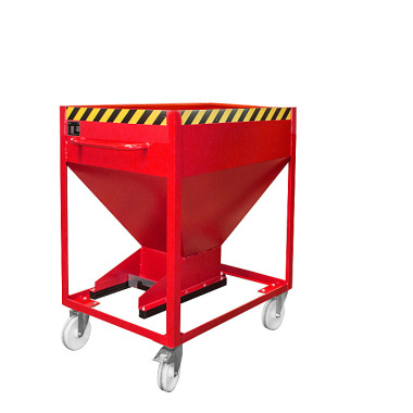 BAUER SR-D 375 container silo, verniciato, RAL 3000 rosso fuoco 4437-11-0000-2